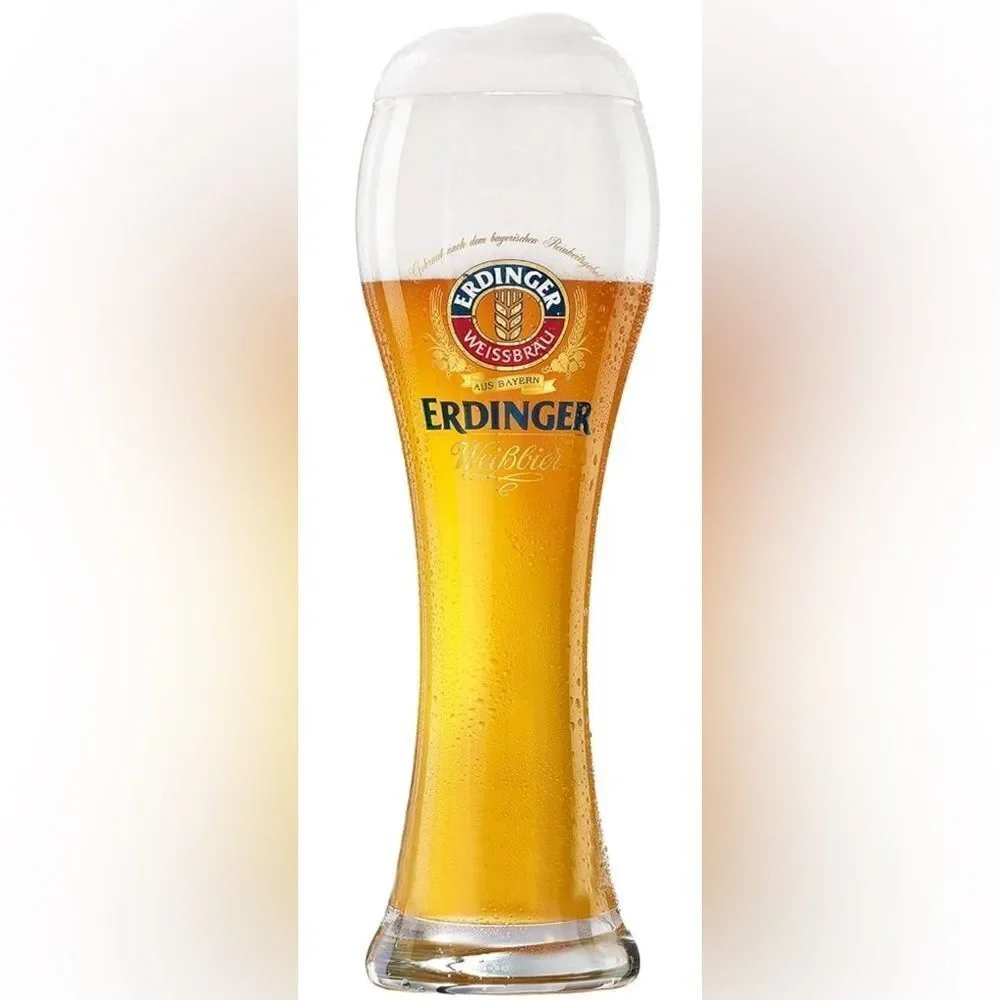 Erdinger Weissbrau Aus Bayern Glasses German Football World Cup Beer Set Of 2